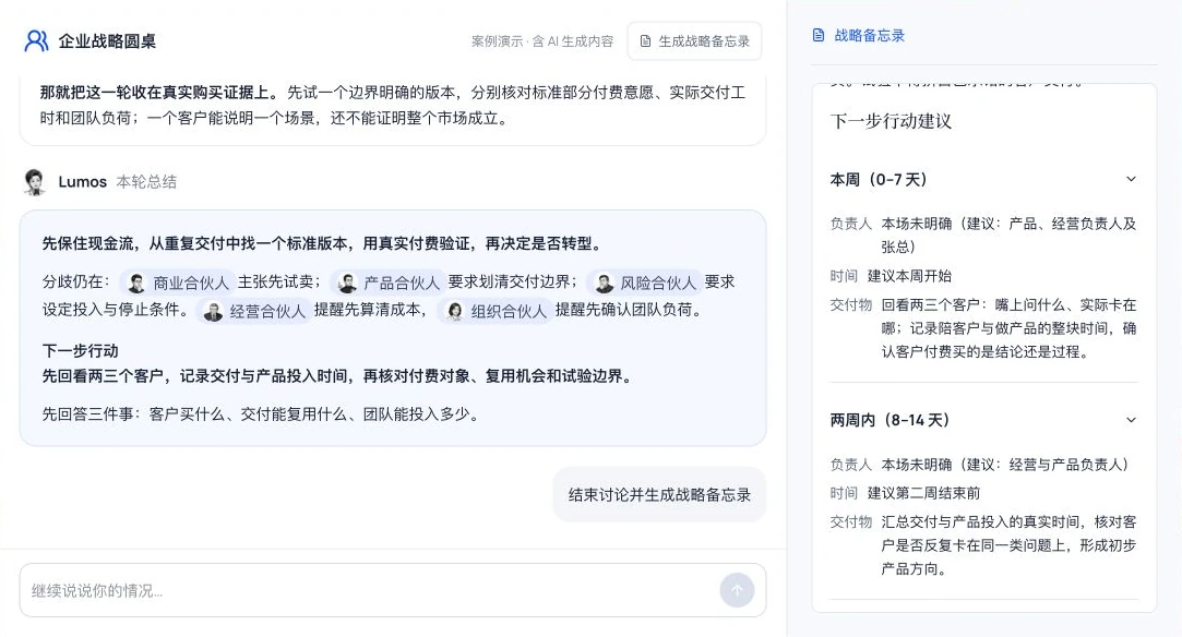 企业战略圆桌案例演示